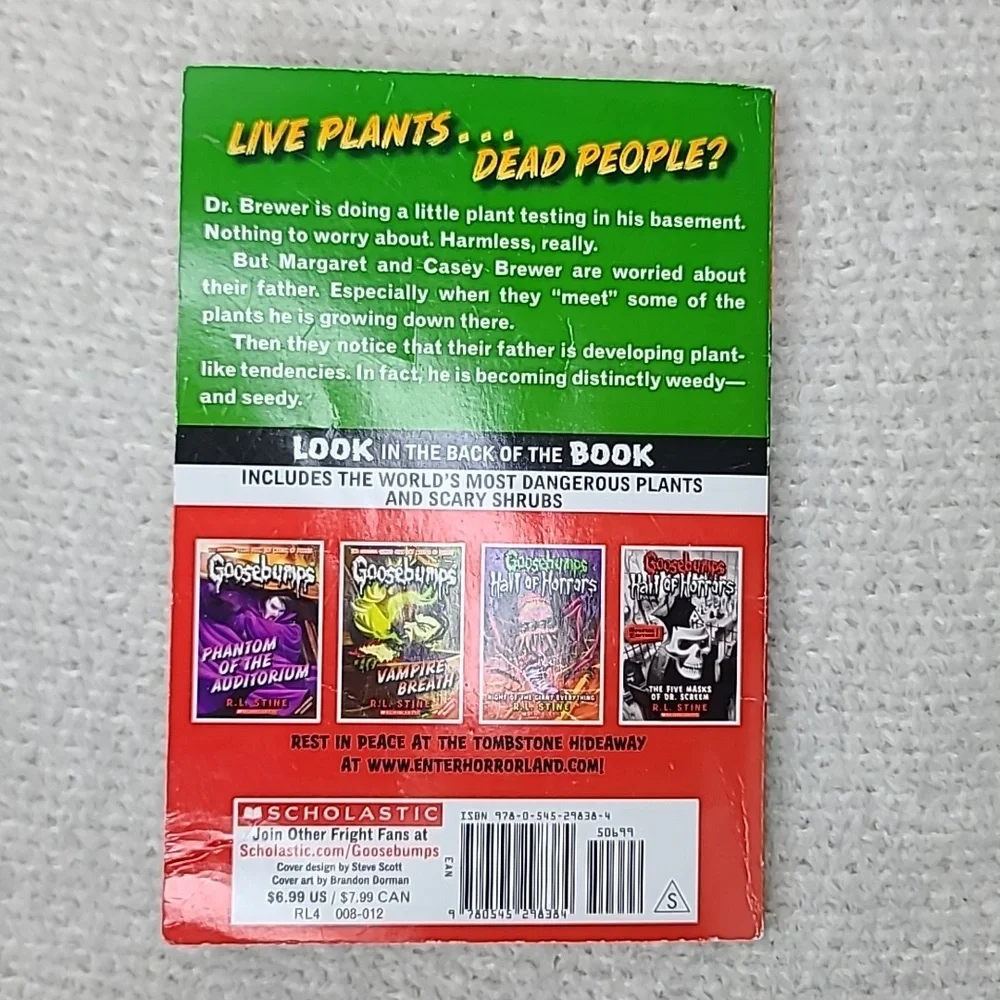 Goosebumps Series #2 Deep Trouble & #22 Stay Out of the Basement Paperback Books